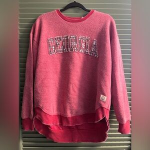 Georgia Bulldogs Pressbox Women’s Vintage Wash Pullover Sweatshirt